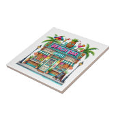 Leuke strandbar tegeltje (Zijkant)