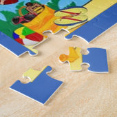 Leuke strandcartoons legpuzzel (Zijkant)