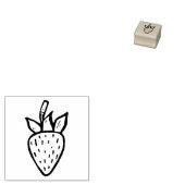 Leuke Strawberry Loyalty Kaart Mini Art Stamp Rubberstempel (Gestempeld)
