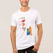 Leuke Summer Beach Tri-Blend Shirt (Voorkant)