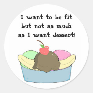 Leuke Sundae Ronde Sticker