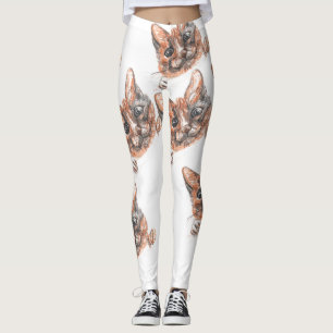 Leuke Super Sweet Cat Gezicht Tekening Leggings