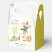 Leuke Superhero Mouse Leuk Kinder Foto Verjaardag Bedankdoosjes (Geopend)