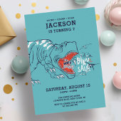 Leuke T-Rex Dinosaurs Kids Verjaardagsfeest Kaart