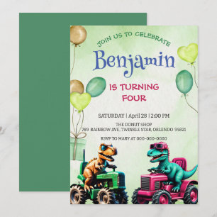 Leuke T rex dinosaurus tractor vrachtwagen ballon