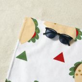 Leuke Taco Naam Confetti Strandhanddoek Strandlaken (In situ)