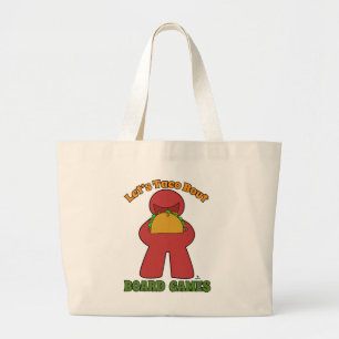 Leuke Taco Over Bordspellen Meeple Stijl Grote Tote Bag