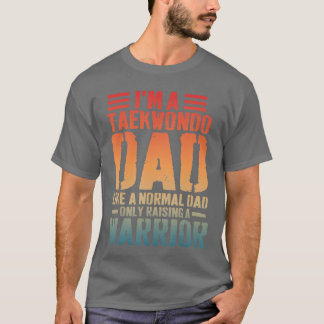 Leuke taekwondo vader zoals normale papa taekwondo t-shirt