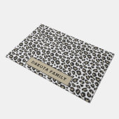 Leuke Tan Leopard Print Deurmat (Schuin)