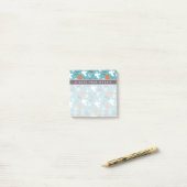Leuke Teal Doodle Halloween Patroon Post-it® Notes (Op bureau)