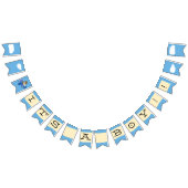 Leuke Teddy Bear Pilot Boy Baby shower Vlaggetjes (Alle)