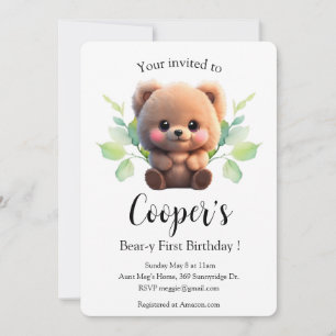 Leuke teddybeer boho botanische 1e verjaardag