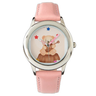 Leuke teddybeer meisjes fancy horloge