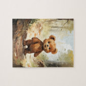 Leuke teddybeer thema kinderpuzzel legpuzzel (Horizontaal)