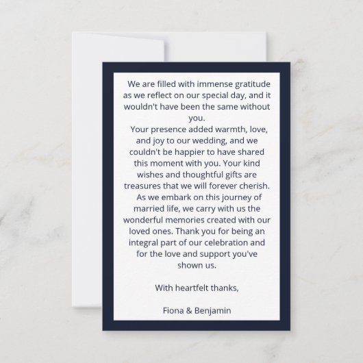 Leuke teddyberen bruidspaar bruiloft dank u bedankkaart (Achterkant)