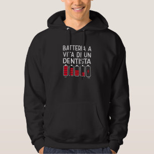 Leuke tekening van de levensduur van een tandartsb hoodie