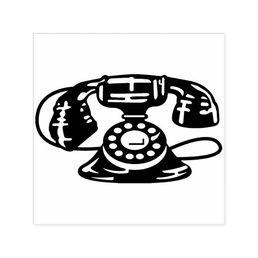 Leuke  telefoon illustratie  zelfinktende stempel (Design)