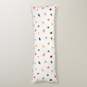 Leuke Terrazzo Print Body Kussen (Achterkant (Verticaal))