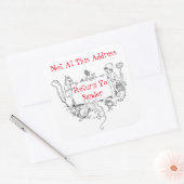 Leuke terugkeer naar afzender Sticker (Envelop)