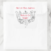 Leuke terugkeer naar afzender Sticker (Tas)