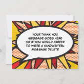 Leuke THANKS Typografie Modern Bedankkaart (Achterkant)