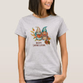 Leuke Thanksgiving Gnomen T-shirt (Voorkant)