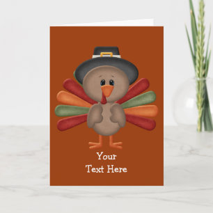 Leuke Thanksgiving Turkije Feestdagen Kaart