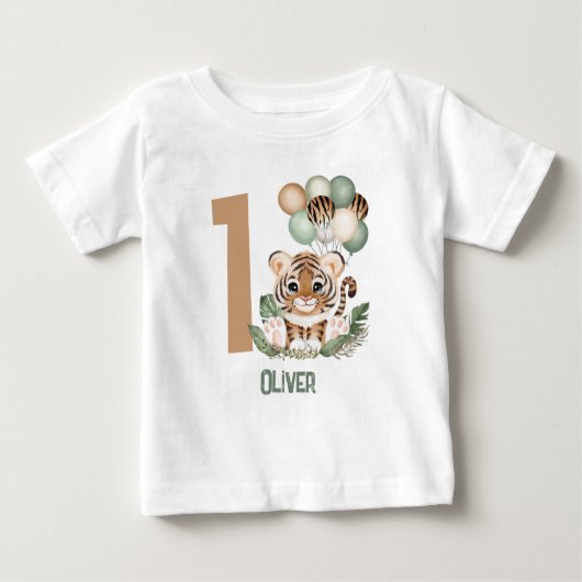 Leuke Tijger Cub Wild One Boy 1e Verjaardag (Voorkant)