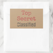 Leuke Top Secret Gift Stickers (Tas)
