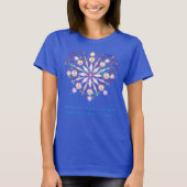 Leuke Top Sneeuwvlokken Vrede Liefde T-shirt (Voorkant)