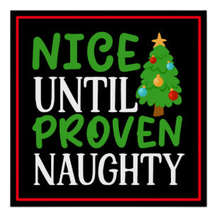 Leuke tot ondeugende kerst ontwerp-81054 perfect poster