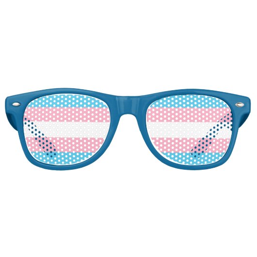 Leuke transgender vlag zonnebril (Voorkant)