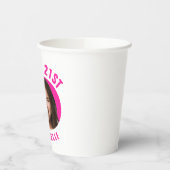 Leuke Trendy 21e verjaardag AANGEPASTE TEKST Foto Papieren Bekers (Links)