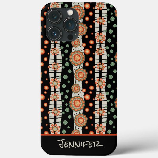 Leuke trendy bloemstijl Moderne naam Inspirivity Case-Mate iPhone Case (Achterkant)