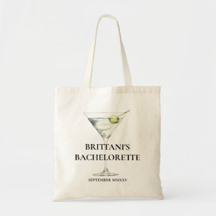 Leuke Trendy Martini Bruidsmeisje Bachelorette Tote Bag