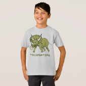 Leuke Triceratops Dino T-shirt (Voorkant volledig)