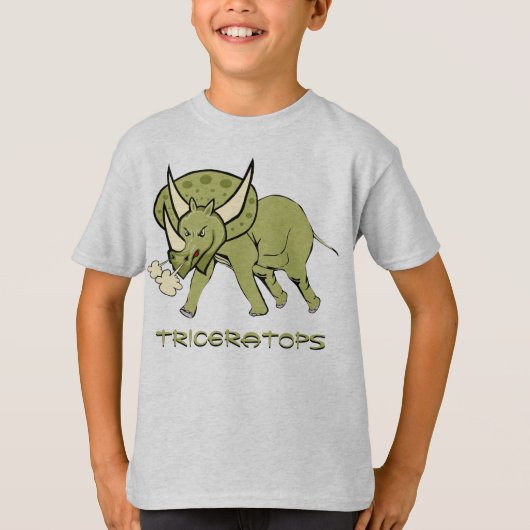 Leuke Triceratops Dino T-shirt (Voorkant)