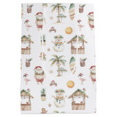 Leuke tropische kerst gepersonaliseerd medium cadeauzakje (Achterkant)