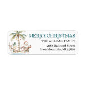 Leuke tropische kerst | Retouretiket Etiket (Voorkant)