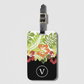 Leuke tropische stijl bagagelabel (Voorkant (verticaal))