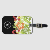 Leuke tropische stijl bagagelabel (Voorkant (horizontaal))