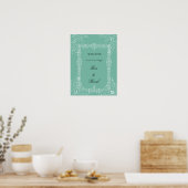 Leuke Trouwkaart Poster (Keuken)