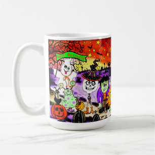Leuke truc voor traktaties Halloween Spooky Fun Koffiemok