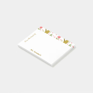 Leuke tuingereedschappen en Planten Naadloze Patro Post-it® Notes