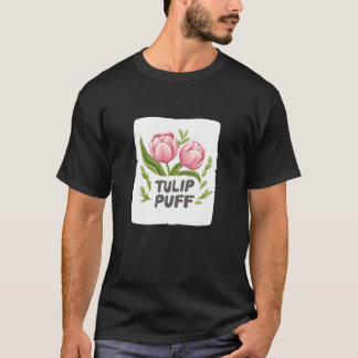 Leuke Tulp Plant met Grappige Spraak voor Volwasse T-shirt
