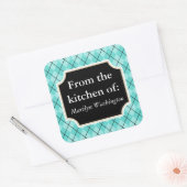 Leuke Turquoise Keuken Sticker (Envelop)