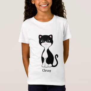 Leuke Tuxedo Kat Cartoon T-shirt