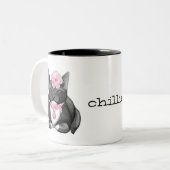 Leuke Tuxedo Kat Chillin Mok (Voorkant links)
