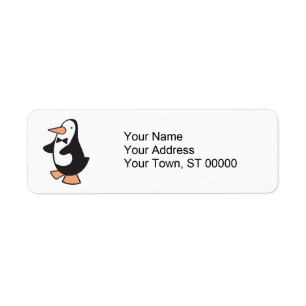 Leuke Tuxedo Pinguin Etiket