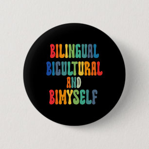 Leuke tweetalige biculturele en zelf ASL doof weg Ronde Button 5,7 Cm
